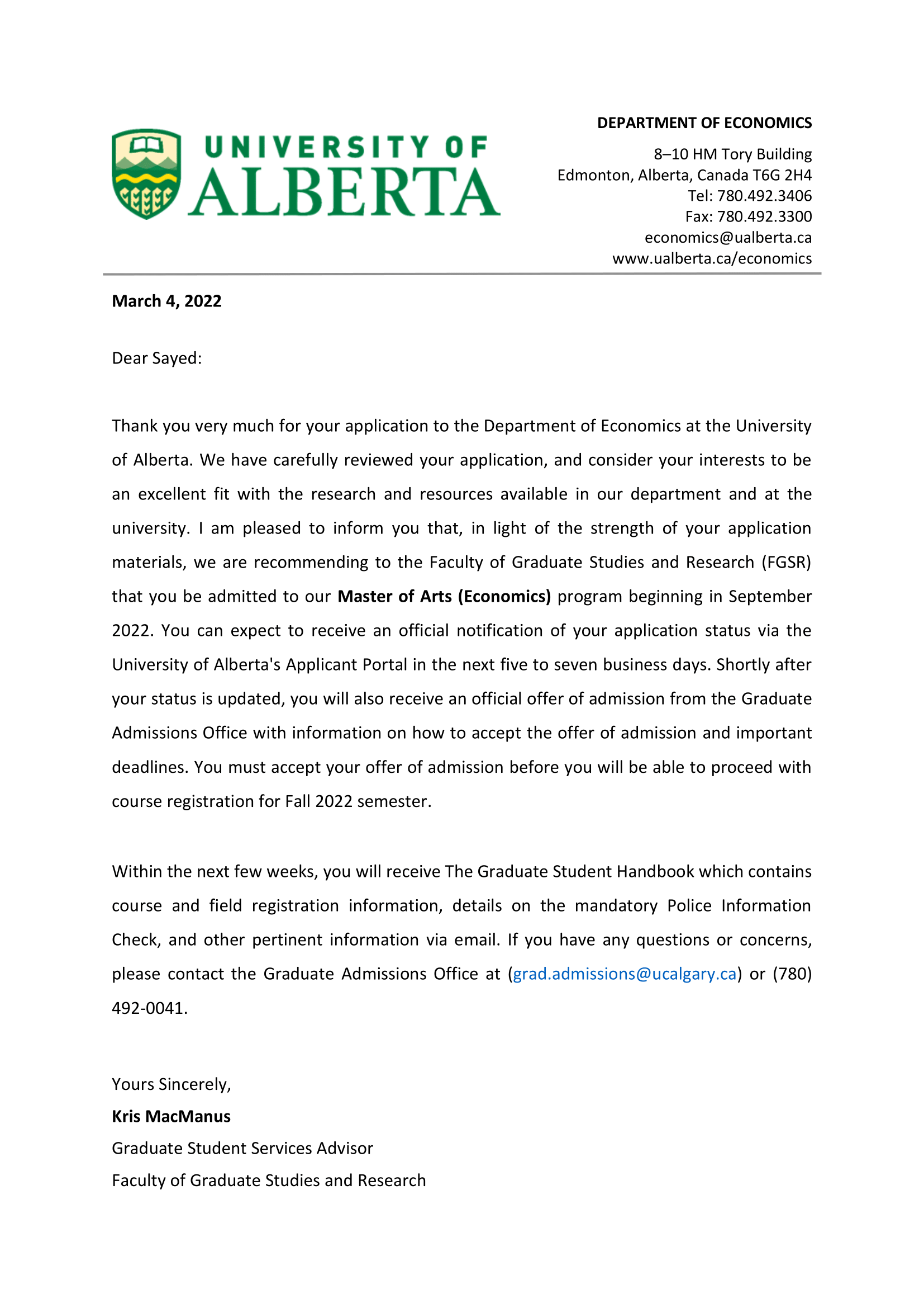 response from university of alberta for ms in economics.png