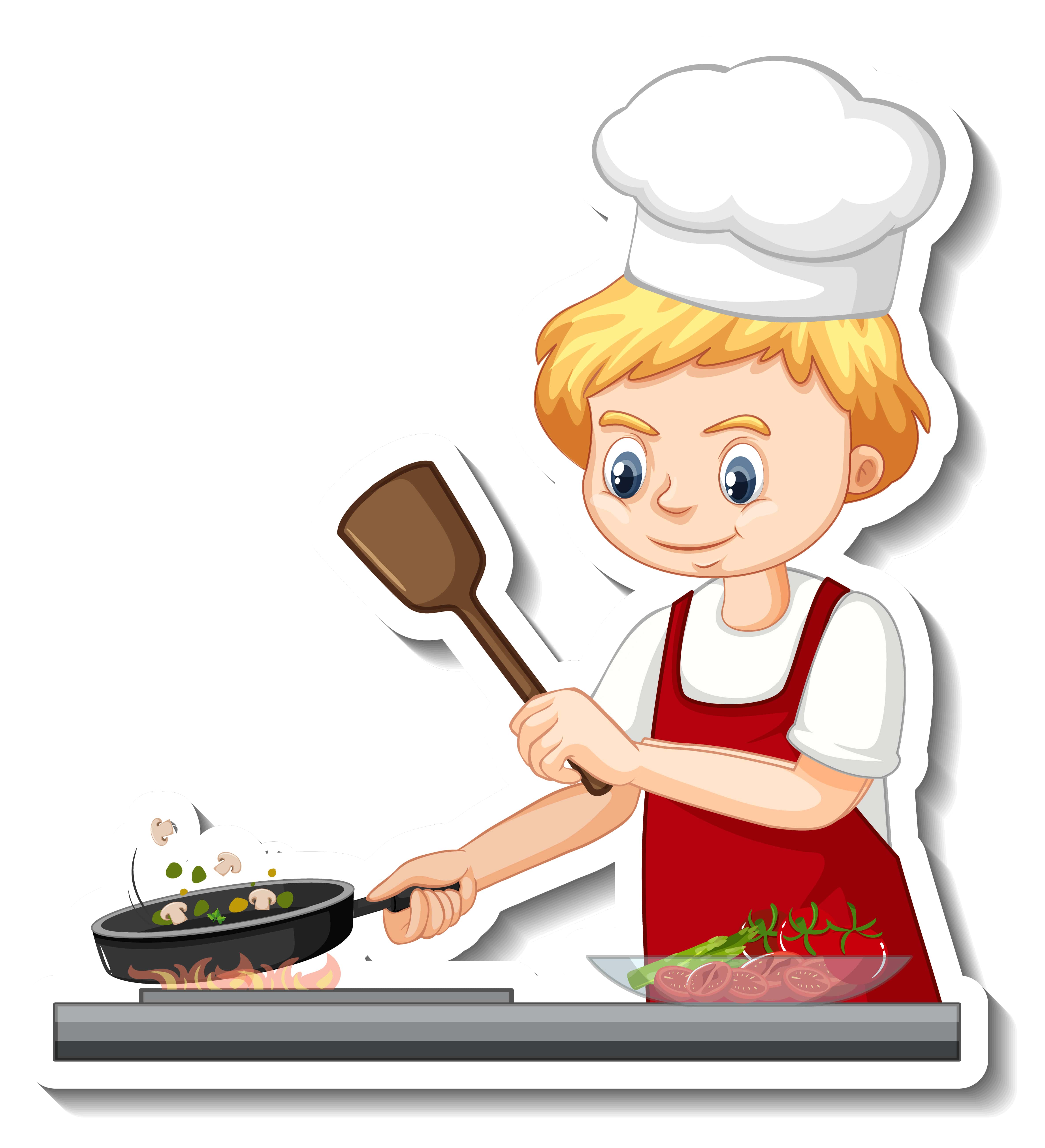 Boy Cooking